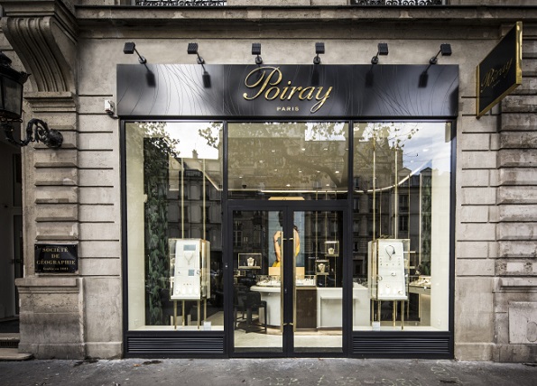 Boutique Poiray rue Royale en verre feuilleté contre les effractions & les attaques à main armée
