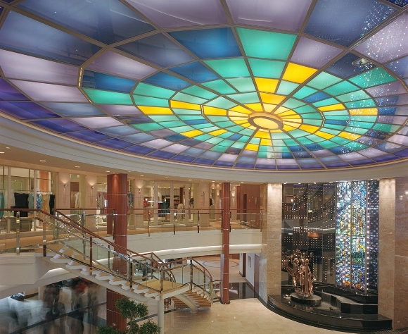Plafond lumineux en verre feuilleté Vanceva Color