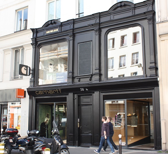 Devantures vitrées en doubles vitrages de sécurité pour Carhartt Store Paris Bastille