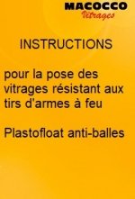 Instructions pour la pose des vitrages résistant au feu