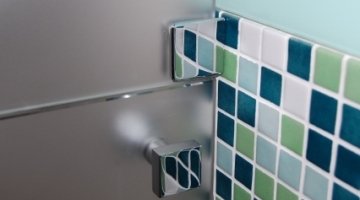 Verres trempés décoratifs pour une salle de bain