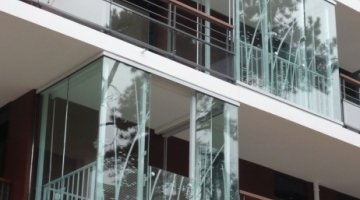 White ceramic motive to decorate appartment balconies