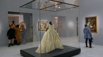 Vetrine per una mostra al Museo d'Arte di Nantes