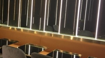 Miroirs gris anti-éclats pour le restaurant bar Yeeels