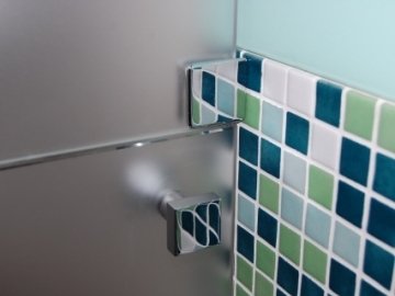 Verres trempés décoratifs pour une salle de bain