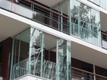 White ceramic motive to decorate appartment balconies