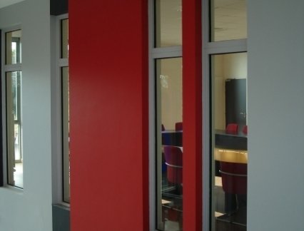 Fire resistant glass for doors and partitions
